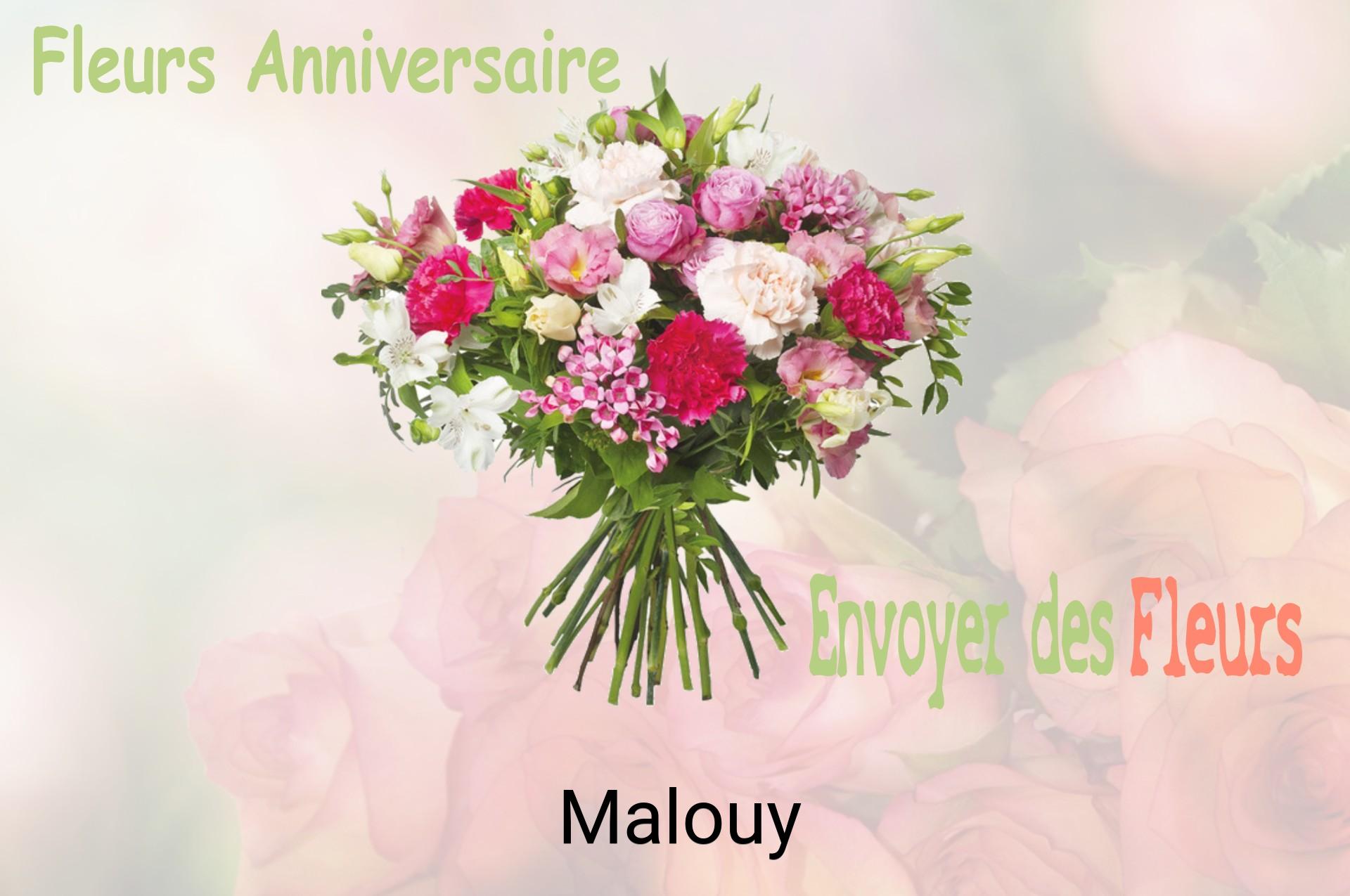 Bouquet de fleurs d’anniversaire livré à Malouy
